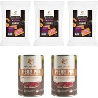 Produktbild von Wildes Land Wildfang Genussbox Adult Pferd und Kaninchen Trocken- und Nassfutter für Pferde