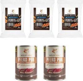 Wildfang Genussbox Adult Pferdefutter mit Lachs und Forelle Trocken- und Nassfutter 1100g – Bild 1 von 3