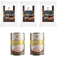 Produktbild von Wildfang Genussbox Adult Trocken- und Nassfutter für Hunde mit Huhn Lachs und Forelle