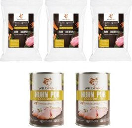Wildfang Genussbox Junior Trocken- und Nassfutter für Hunde mit Huhn, Lachs und Truthahn 1,1 kg – Bild 1 von 2