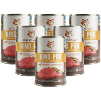 Produktbild von Wildfang Hund Nassfutter Rind Stückchen in Sauce für Adult mit hohem Fleischanteil 400g