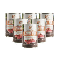 Produktbild von Wildfang Hundefutter Nass Lamm Stückchen in Sauce Getreidefrei Hoher Fleischanteil Adult 6x800g
