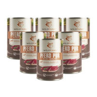 Produktbild von Wildfang Hundefutter Nass Pferd Monoprotein Getreidefrei 6er Pack 800g