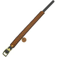 Produktbild von Wildfang Hundehalsband Naturgeflüster aus Biothane und Paracord braun Größe S