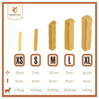 Produktbild von Wildfang Kaukäse Hartkäse Kaustab für Hunde getreidefrei und ohne Zucker 21 g - 30 g