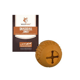 Wildfang Kauspielzeug Snackball Simba aus Naturkautschuk Orange für Hunde – Bild 1 von 11