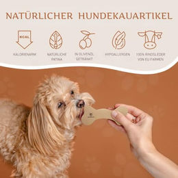 Wildfang Leder Kauknochen aus Rind zur Zahnpflege für Hunde aller Altersstufen und Größen – Bild 1 von 11