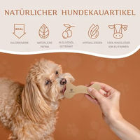 Produktbild von Wildfang Leder Kauknochen aus Rind zur Zahnpflege für Hunde aller Altersstufen und Größen