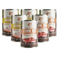 Produktbild von Wildfang Nassfutter Mix Huhn und Pferd BARF Qualität für Adult 6 x 400g Dosen