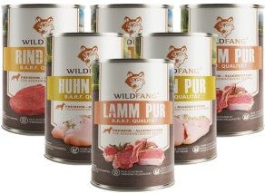 Wildfang Nassfutter Mix Huhn und Pferd für Adult Hunde 6 x 800g Dosen – Bild 1 von 3