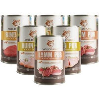 Produktbild von Wildfang Nassfutter Mix Huhn und Pferd für Adult Hunde 6 x 800g Dosen