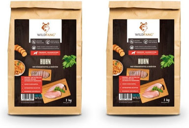 Wildfang Trockenfutter für Hunde Adult mit Huhn getreidefrei und glutenfrei 12kg - 2 x 6 kg – Bild 1 von 6