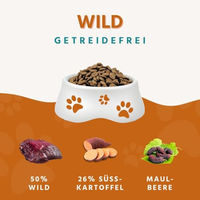 Produktbild von Wildfang Trockenfutter für Hunde Adult mit Wild und Lachs getreidefrei 2kg - 2 kg