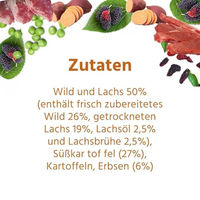 Produktbild von Wildfang Trockenfutter für Hunde Adult Wild und Lachs getreidefrei 4kg - 2 x 2 kg