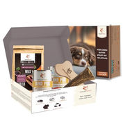 Produktbild von Wildfang Wildliebe Welpen Starterpaket mit Nassfutter Rind und getreidefreiem Trockenfutter sowie Kauartikeln für Hunde