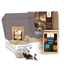 Wildfang Willkommen Puppy Starterset für kleine Hunde mit getreidefreiem Lachs Trockenfutter und Kausnacks 2000g – Bild 1 von 13