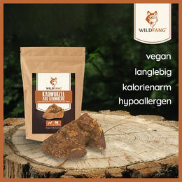 Wildfang Willkommen Streuner Welpen Paket für kleine Hunde mit Naturkauartikeln wie Yak Cheese Sticks und Kaffeeholz zur Zahnpflege - 70 g – Bild 1 von 5