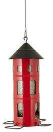 Wildlife Garden Kombi-Haus WG339 Vogelfutterhaus aus Metall in Rot – Bild 1 von 6