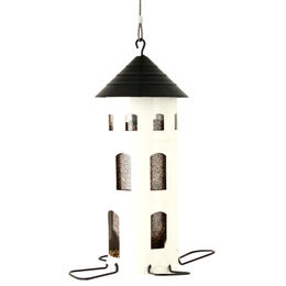 Wildlife Garden Kombi-Vogelhaus und Futtersäule aus Metall in Grün – Bild 1 von 6