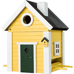 Wildlife Garden Multiholk Villa WG104 Vogelhaus und Nistkasten aus Holz in Gelb - 1 Stk. – Bild 1 von 13