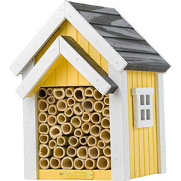 Wildlife Garden WG312 Insektenhotel aus Holz Gelb – Bild 1 von 3