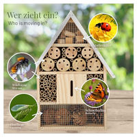 Produktbild von WILDLIFE HOME Insektenhotel aus Naturholz 2er Set wetterfest und naturbelassen