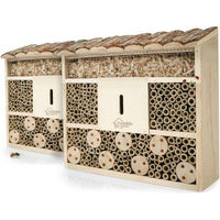 Produktbild von WILDLIFE HOME Insektenhotel Wildbienen-Villa aus Naturholz 2er Set
