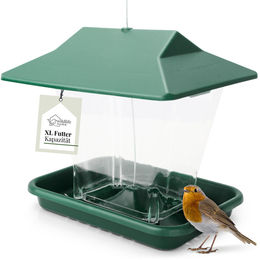 WILDLIFE HOME Vogelhaus in Pagodenform zum Aufhängen aus Kunststoff in Grün und Transparent - 1 kg – Bild 1 von 13