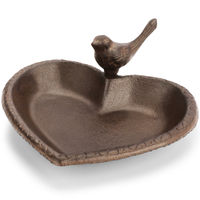 Produktbild von WILDLIFE HOME Vogeltränke in Herzform aus Metall in Braun