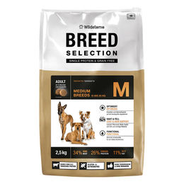 Produktbild von Wildsterne Breed Adult Hundemakanan Wild für mittelgroße Hunde 2500g