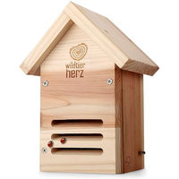 Produktbild von wildtier herz Marienkäferhaus aus wetterfestem und unbehandeltem Massiv-Holz FSC Natur Insektenhotel - 1 Stk.