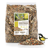 Produktbild von Wildtier Herz Vogeltraum Premium Vogelfutter für Wildvögel ohne Weizen mit Sonnenblumenkernen 5 kg - 5 kg