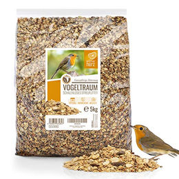 wildtier herz Vogeltraum Schalenloses Vogelfutter Ganzjahres-Streufutter für Wildvögel 5kg - 5 kg – Bild 1 von 7