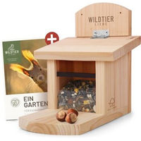 Produktbild von wildtier liebe Eichhörnchen Futterhaus aus wetterfestem FSC-zertifiziertem Massivholz