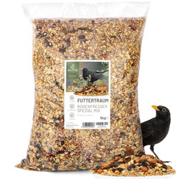 wildtier liebe Futtertraum Amselfutter 5kg Ganzjähriges Streufutter für Wildvögel - 5 kg – Bild 1 von 13