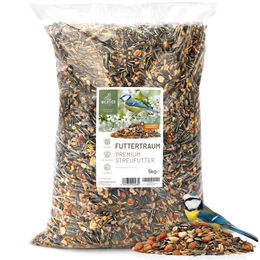 wildtier liebe Futtertraum Premium Vogelfutter Streufutter für Wildvögel ganzjährig ohne Weizen 5kg - 5 kg – Bild 1 von 13