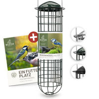 Produktbild von wildtier liebe Meisenknödelhalter Futtersäule aus Metall Grün 31cm