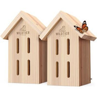 Produktbild von wildtier liebe Schmetterlingshaus aus Holz 2 Stück