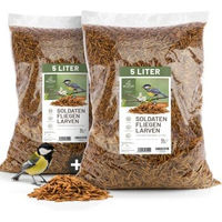 Produktbild von Wildtier Liebe Soldatenfliegenlarven getrocknet als Ergänzungsfutter für Wildvögel und Igel