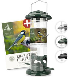 wildtier liebe Vogelfutterspender Futtersäule aus rostfreiem Metall Grün 23,5cm – Bild 1 von 1