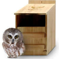 Produktbild von WildYard Eulenkasten Nistkasten aus Zedernholz für Wildvögel in Braun