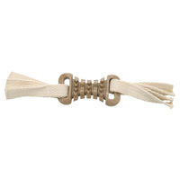 Produktbild von Wilga Flamingo Hundespielzeug Knochen mit Seil aus TPR in Braun und Beige 28 x 5,9 x 3 cm