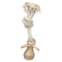 Produktbild von Wilga Flamingo Hundespielzeug Schnuller mit Seil aus TPR in Braun/Beige