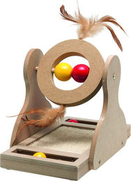 Willa Flamingo Kratzspielzeug aus Kratzpappe für Katzen bunt – Bild 1 von 2