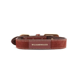 Produktbild von William Walker Leder Hundehalsband Makassar XS Braun Weiß