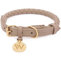 Produktbild von William Walker Leder-Hundehalsband Twisted Sand XXL in Beige