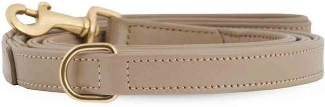 William Walker Verstellbare Hundeleine aus Leder in Sand/Beige Standard – Bild 1 von 5