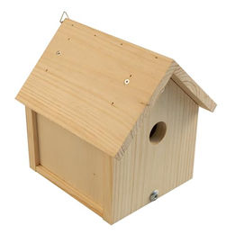 Windhager Home & Garden Nistkasten-Bausatz Robin aus Holz zum Selbstbauen und Bemalen für Wildvögel wie Meisen in Beige und Natur – Bild 1 von 9