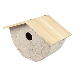 Windhager Nistkasten Recovery ÖKO Meisenkasten aus Naturmaterial für Wildvögel 16 x 25 x 19,5cm Natur – Bild 1 von 7