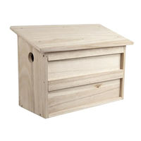 Produktbild von Windhager Twinhouse Spatzennistkasten aus Holz mit zwei getrennten Kammern in Natur Braun 18 x 38 x 26cm